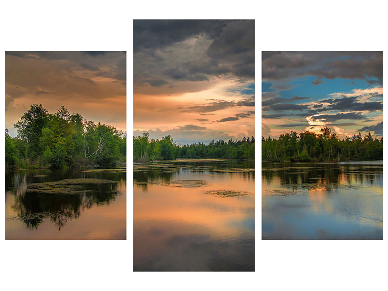 modern-3-piece-canvas-print-mystic-lake