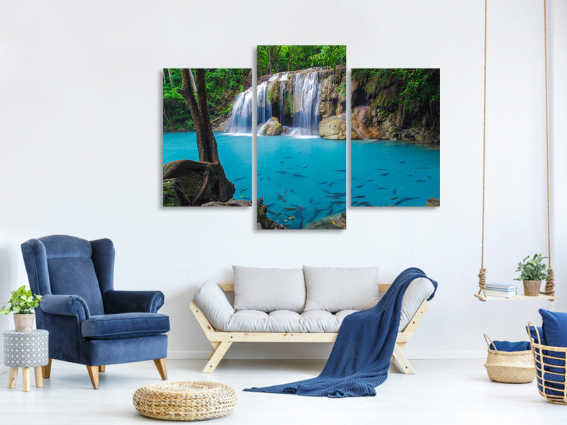 modern-3-piece-canvas-print-nature-waterfall