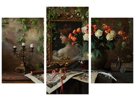 modern-3-piece-canvas-print-still-life-with-flowers-and-picture