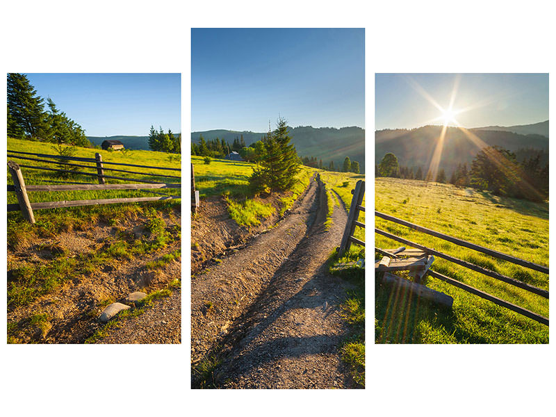 modern-3-piece-canvas-print-sunrise-at-mountain