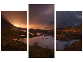 modern-3-piece-canvas-print-sunrise-over-lofoten