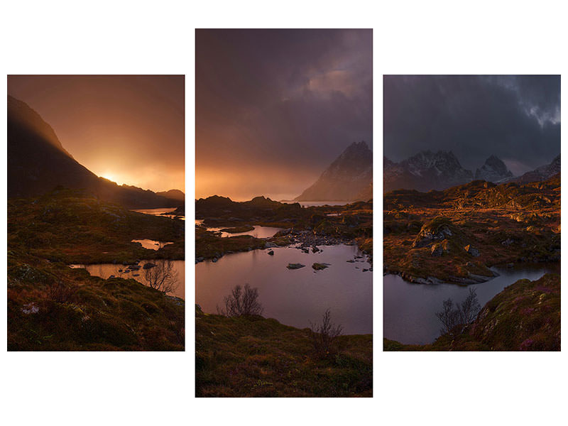 modern-3-piece-canvas-print-sunrise-over-lofoten