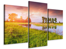 modern-3-piece-canvas-print-sunset-on-lake