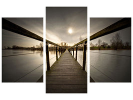 modern-3-piece-canvas-print-the-wooden-bridge