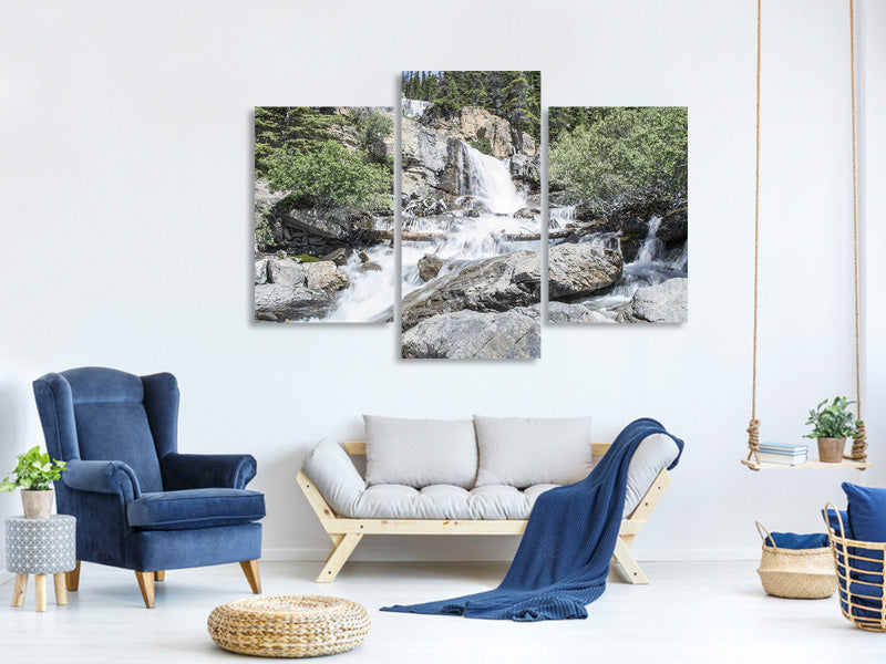 modern-3-piece-canvas-print-wild-waterfall-in-the-forest