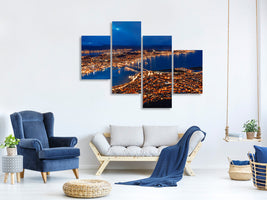 modern-4-piece-canvas-print-arctic-twilight