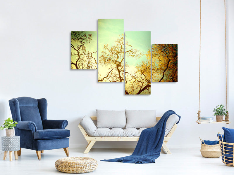 modern-4-piece-canvas-print-autumn-trees-ii