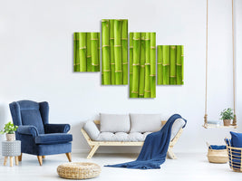 modern-4-piece-canvas-print-bamboo-wall