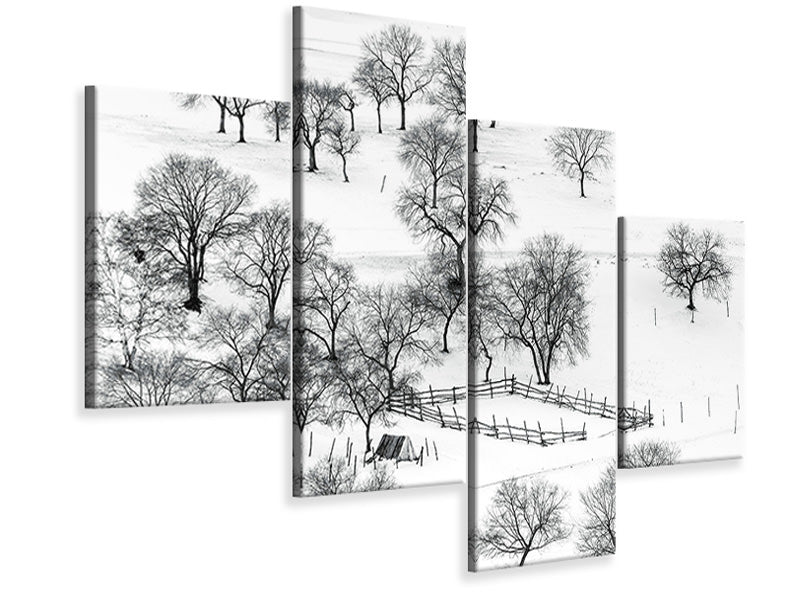 modern-4-piece-canvas-print-bashang-winter