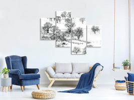 modern-4-piece-canvas-print-bashang-winter