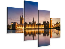 modern-4-piece-canvas-print-big-ben-at-night