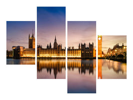 modern-4-piece-canvas-print-big-ben-at-night