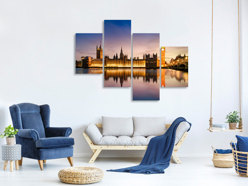 modern-4-piece-canvas-print-big-ben-at-night