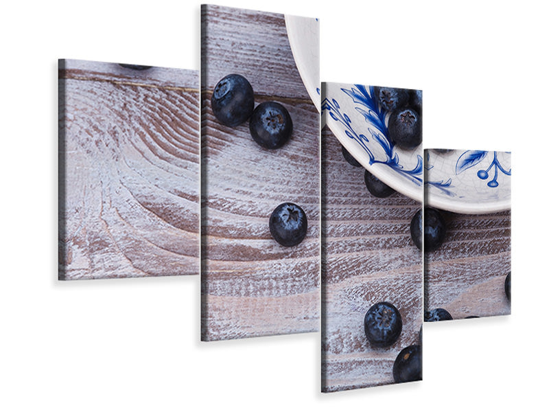 modern-4-piece-canvas-print-blueberries