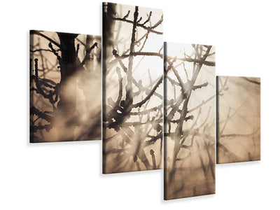 modern-4-piece-canvas-print-branches-in-fog-light