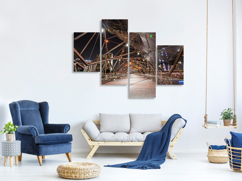 modern-4-piece-canvas-print-bridge-lights