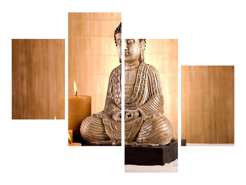 modern-4-piece-canvas-print-buddha-in-meditation