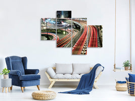 modern-4-piece-canvas-print-chaotic-traffic