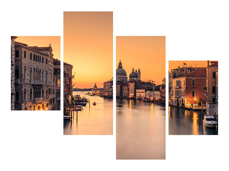 modern-4-piece-canvas-print-dawn-on-venice