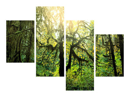 modern-4-piece-canvas-print-dreamy-forest