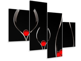 modern-4-piece-canvas-print-fork