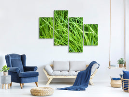 modern-4-piece-canvas-print-fresh-chives-xl