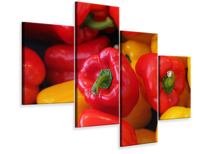 modern-4-piece-canvas-print-fresh-sweet-pepper