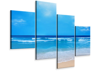 modern-4-piece-canvas-print-gentle-beach-waves