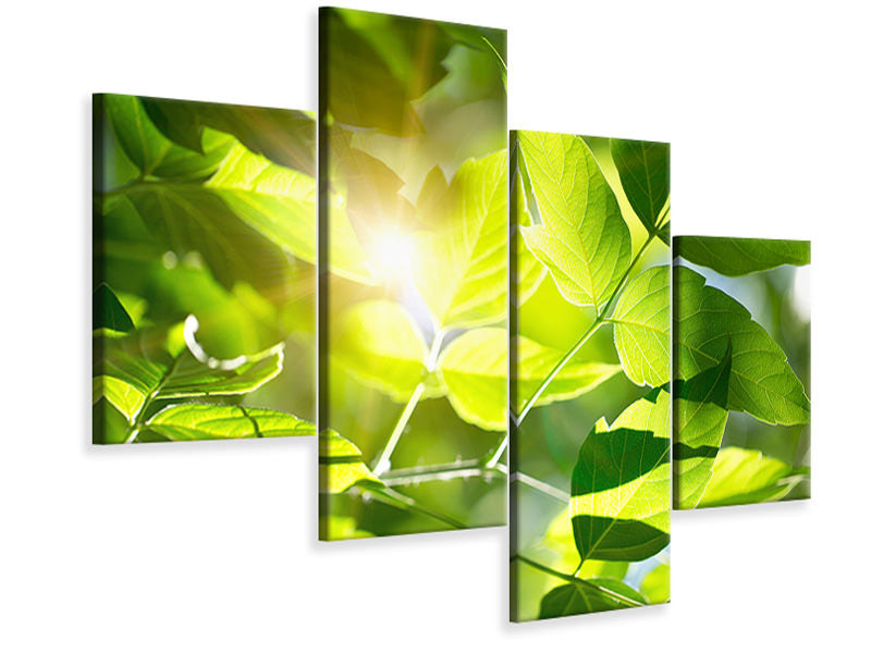 modern-4-piece-canvas-print-go-green