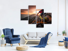 modern-4-piece-canvas-print-golden-hour-high-alpine-ride