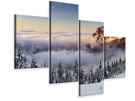 modern-4-piece-canvas-print-golden-peak