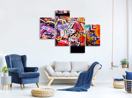 modern-4-piece-canvas-print-graffiti-wall-art