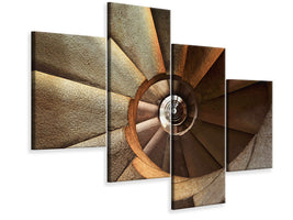 modern-4-piece-canvas-print-imposing-staircase