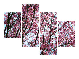 modern-4-piece-canvas-print-japanese-cherry-blossom