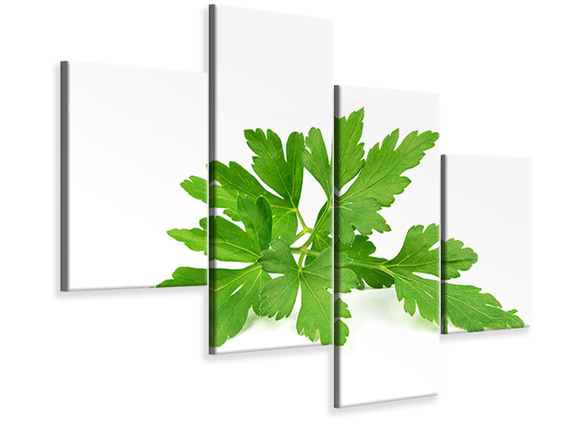 modern-4-piece-canvas-print-leaves-of-parsley