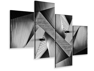 modern-4-piece-canvas-print-metal-origami