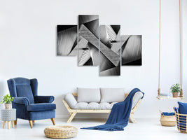 modern-4-piece-canvas-print-metal-origami