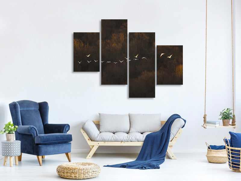 modern-4-piece-canvas-print-morning-mood