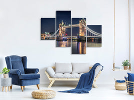 modern-4-piece-canvas-print-night-at-the-tower-bridge