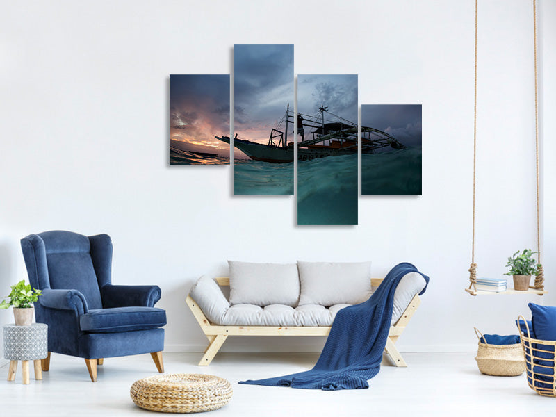 modern-4-piece-canvas-print-night-ride