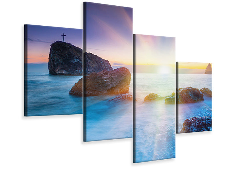 modern-4-piece-canvas-print-photo-wallaper-mystic-sea