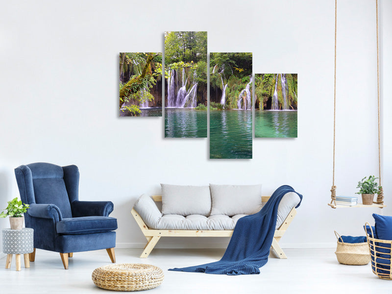 modern-4-piece-canvas-print-plitvice-lakes-national-park