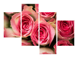 modern-4-piece-canvas-print-rose-love