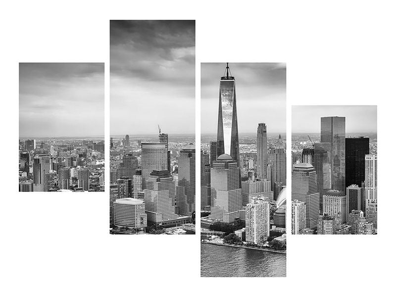 modern-4-piece-canvas-print-skyline-black-and-white-photography-new-york