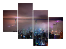 modern-4-piece-canvas-print-smog-in-hong-kong