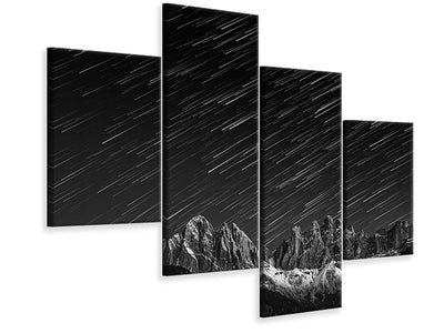 modern-4-piece-canvas-print-starfall-in-the-dolomites