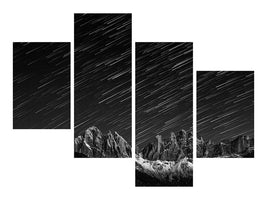 modern-4-piece-canvas-print-starfall-in-the-dolomites