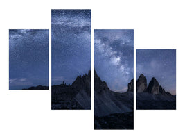 modern-4-piece-canvas-print-stars-in-the-dolomites