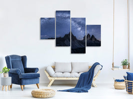 modern-4-piece-canvas-print-stars-in-the-dolomites