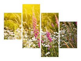 modern-4-piece-canvas-print-summer-flower-meadow